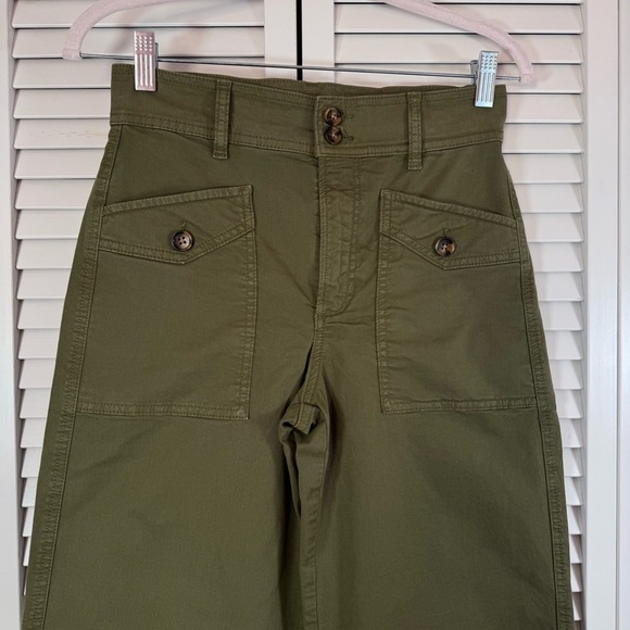 JOE’S Premium Cargo Wide Leg High Rise Pant in Burnt Olive Size 26 - Picture 3 of 9